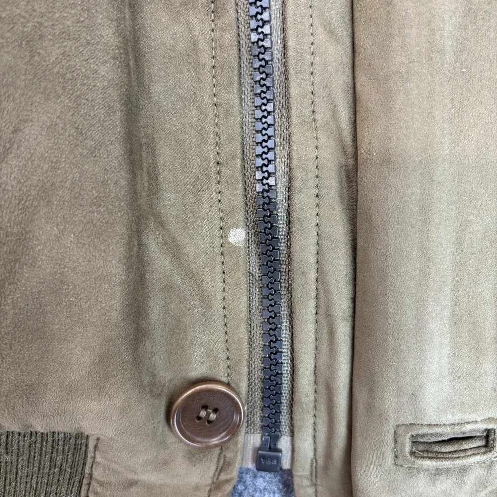 Roundtree & Yorke Mens Bomber Jacket Xl Thinsulate Insulated Full Zip Suede Look - Picture 5 of 16